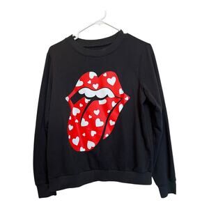Rolling Stones Womens T-Shirt Tee Shirt Casual Comfy Cozy Basic Normcore S L/S